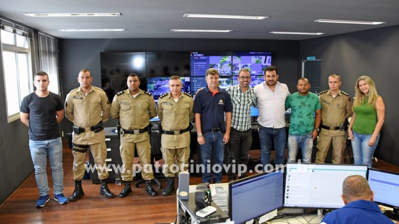 VEREADORES FORAM AO 46º BATALHÃO DA POLÍCIA MILITAR BUSCAR MELHORIAS NO VIDEOMONITORAMENTO OLHO VIVO