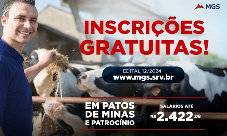 MGS abre inscrições gratuitas para processo seletivo em Patos de Minas e Patrocínio