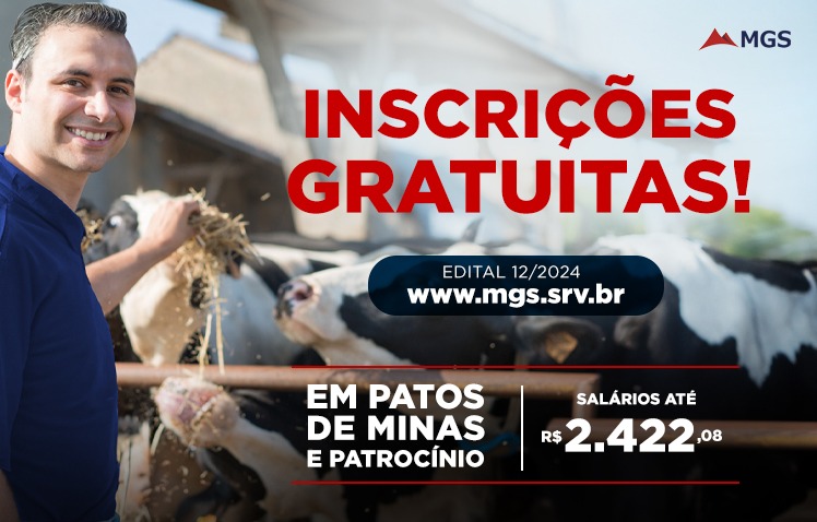 MGS abre inscrições gratuitas para processo seletivo em Patos de Minas e Patrocínio