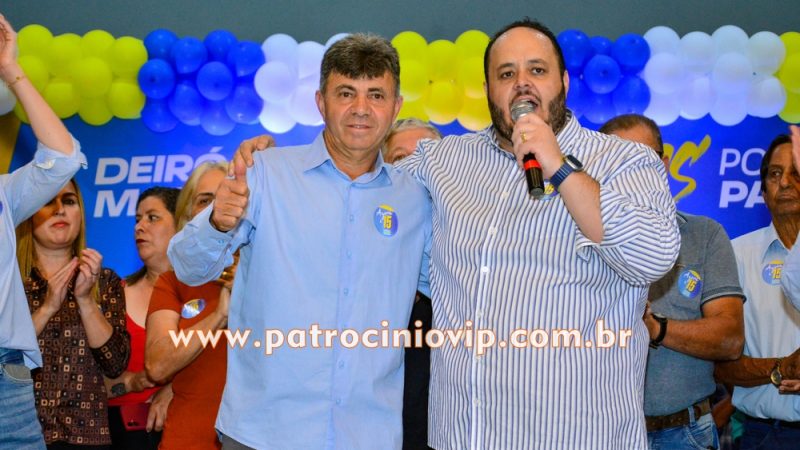 Eleições 2024 – Lançada oficialmente a candidatura de Wellington Mamazão e Valtinho do Jandaia à prefeitura de Patrocínio