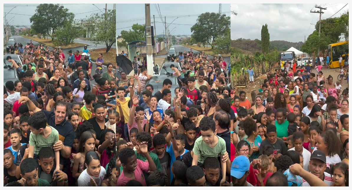 Dia das Crianças foi comemorado com entrega de brinquedos pelo grupo Treme Terra