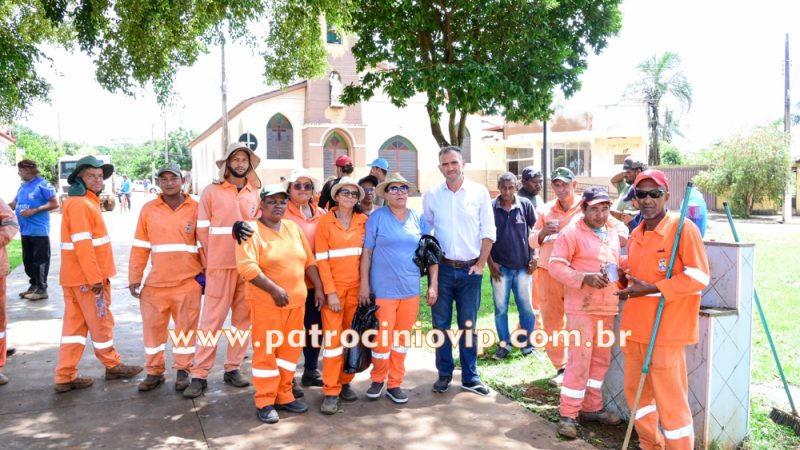 Presidente da Câmara, Níkolas Elias e vereador Panxita, foram até o distrito de São João da Serra Negra acompanhar os trabalhos realizados após prejuízos causados pela chuva