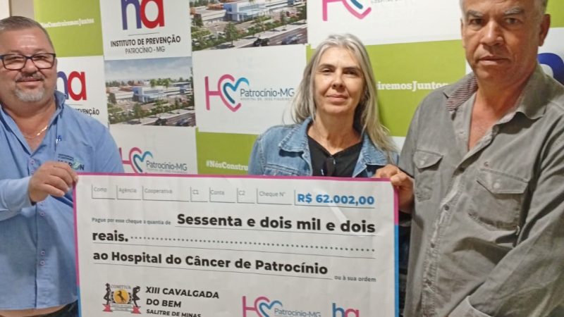 XIII Cavalgada do Bem rende R$ 62 mil ao Hospital do Câncer de Patrocínio