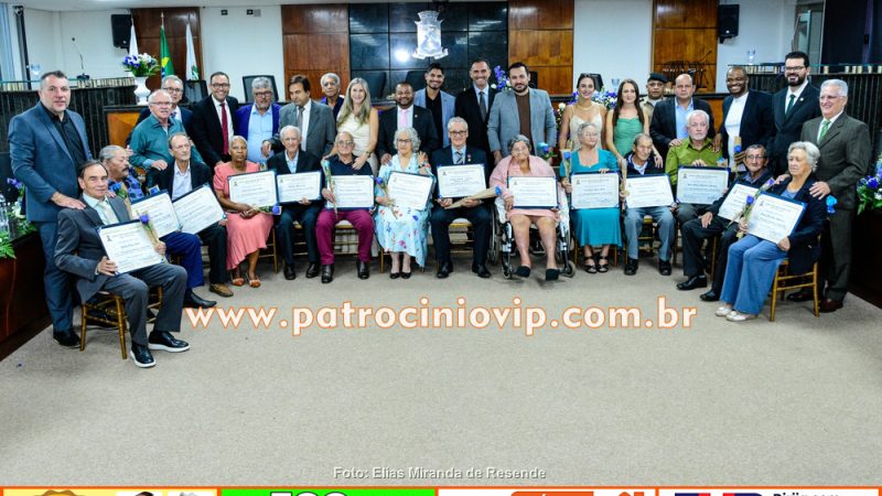 Câmara Municipal de Patrocínio celebra a sabedoria e o legado da Melhor Idade em solenidade especial