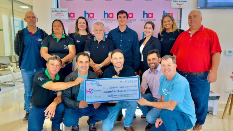 Rio Paranaíba repassa R$ 525 mil ao Hospital do Câncer de Patrocínio