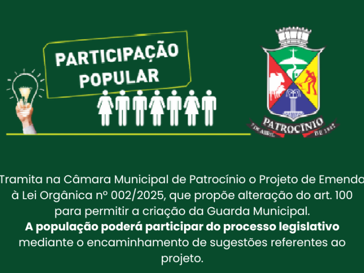 Participação popular | Instituir a Guarda Municipal