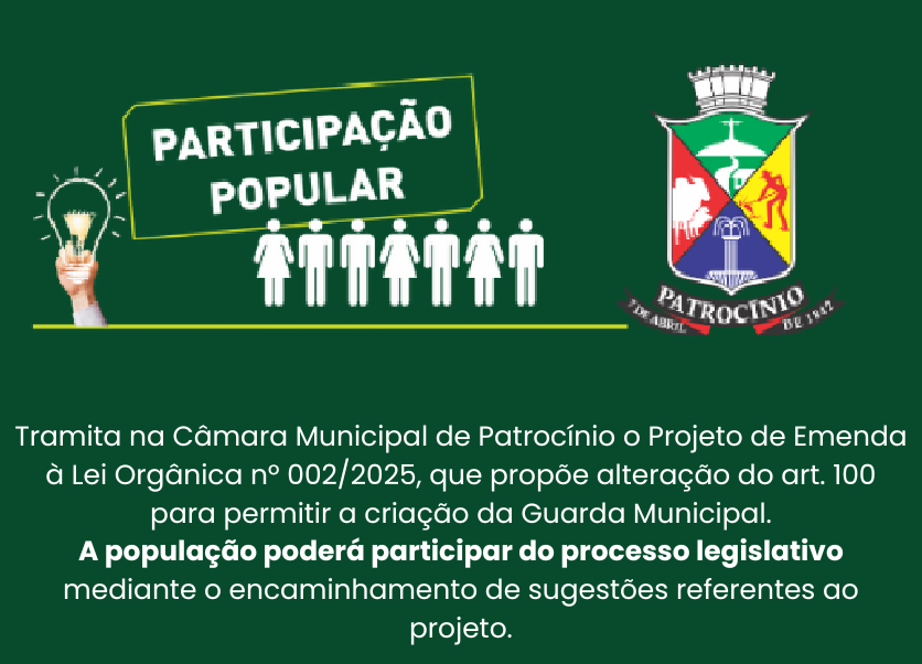 Participação popular | Instituir a Guarda Municipal
