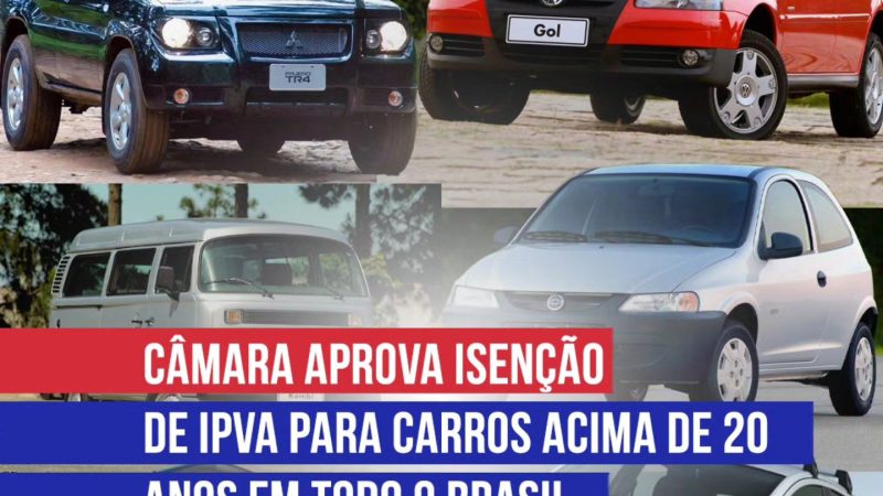 Congresso Nacional promulga Emenda Constitucional que isenta do IPVA veículos com mais de 20 anos de fabricação