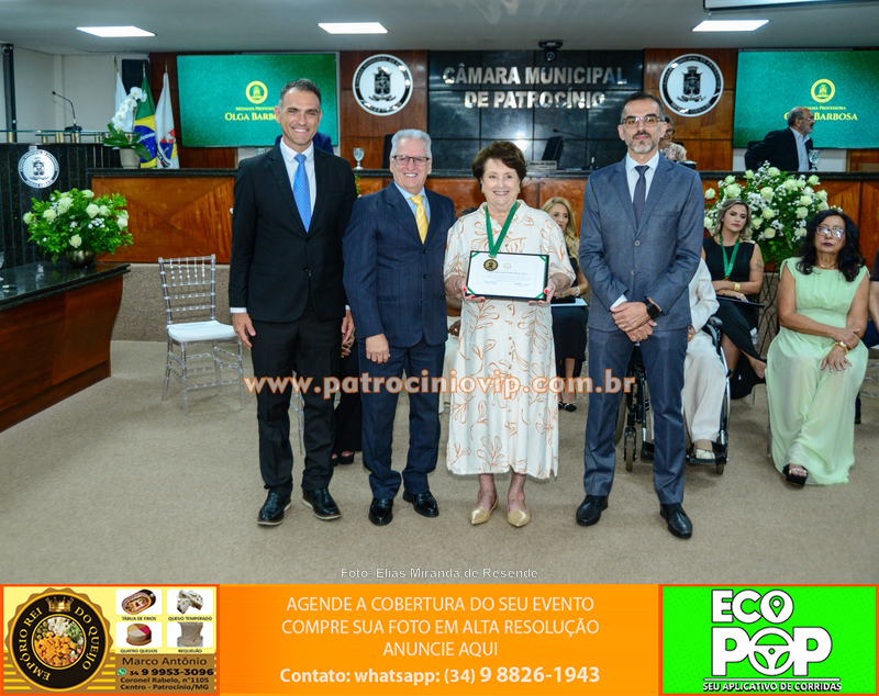 Câmara de Patrocínio realizou entrega da Medalha Professora Olga Barbosa a nove homenageados 170 IMG 9160 copiar