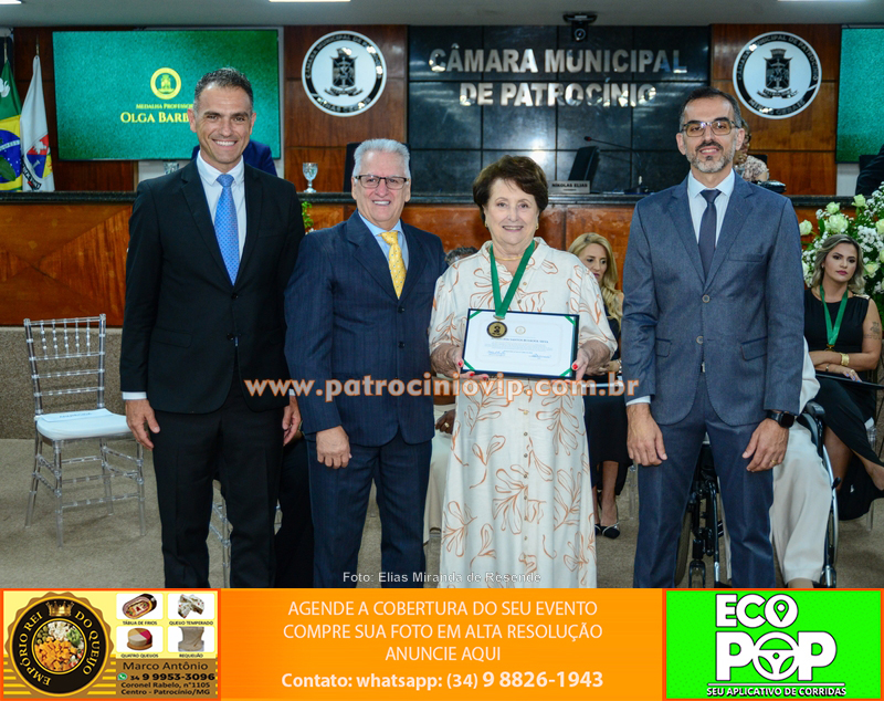 Câmara de Patrocínio realizou entrega da Medalha Professora Olga Barbosa a nove homenageados 171 IMG 9162 copiar