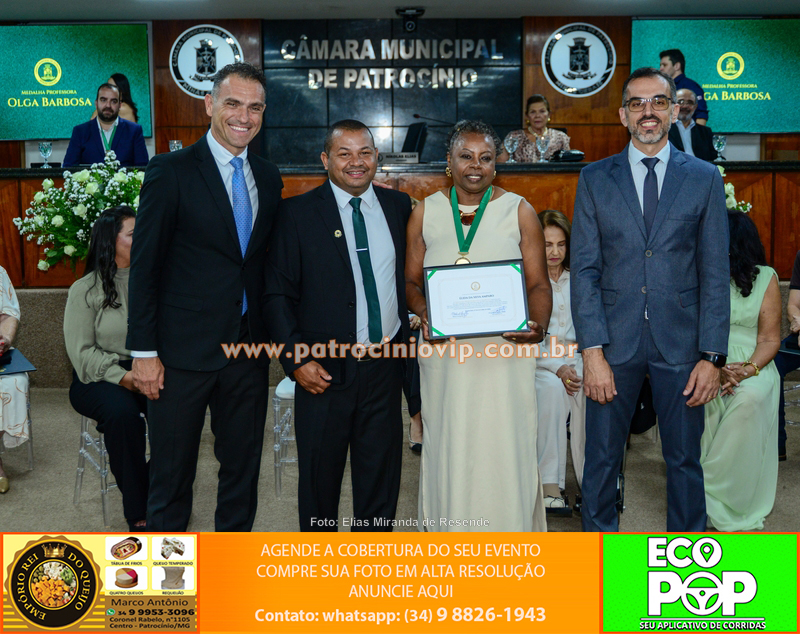 Câmara de Patrocínio realizou entrega da Medalha Professora Olga Barbosa a nove homenageados 189 IMG 9191 copiar