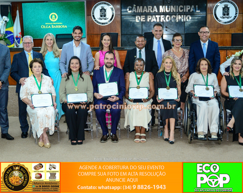 Câmara de Patrocínio realizou entrega da Medalha Professora Olga Barbosa a nove homenageados 252 IMG 9318 copiar